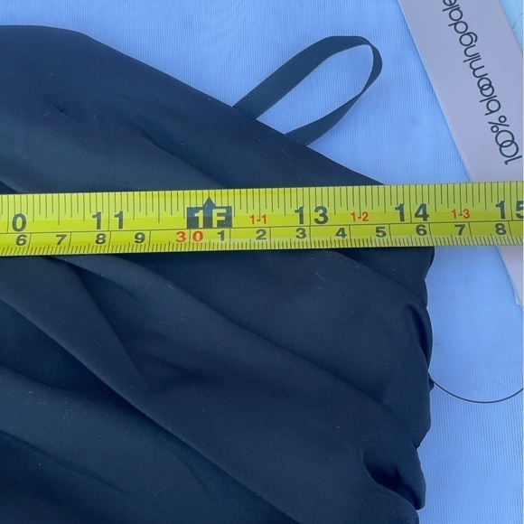 AQUA Black Strapless Ruched Tube Top - 100% Bloomingdale’s Exclusive small - Picture 8 of 11